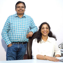 Vijay Kumar Agarwal, Founder & CEO, Shalini Agarwal, Director - Academic