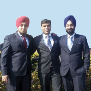 Deep Hans Arora, Simardeep Singh and Jaspreet Singh,, Co-Founder & Director