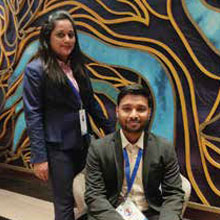   Vishwas Goyal, Founder Director & CEO,     Sonam Goyal, CFO & Video Production Head