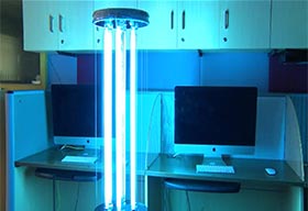Mahindra University's disinfecting robot MUDRA (Mahindra Universite UV Desinfectant Robot Autonome) launched