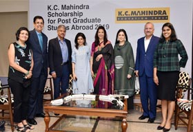 K.C. Mahindra Education Trust invites applications from deserving students for interest free loan scholarships for Post Graduate Studies abroad