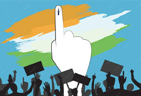 Delhi University Students Vote in DUSU Elections